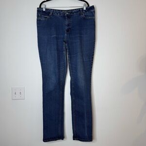 Ashley Stewart | Dark Blue Straight Leg Jeans 16 Tall